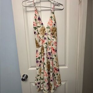 Floral Spaghetti Strap Dress